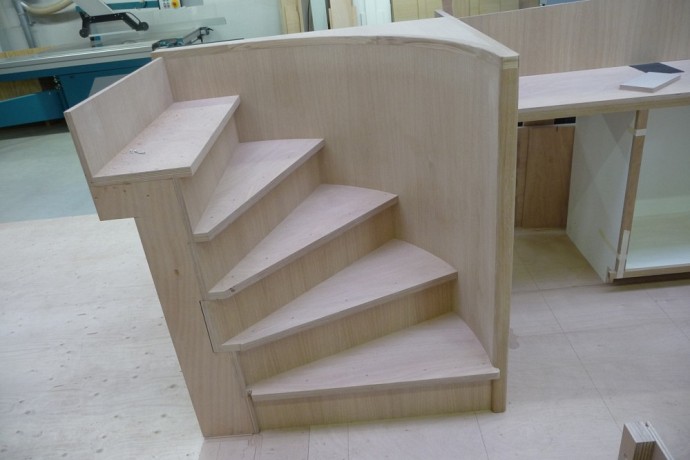 CnC stair assembly